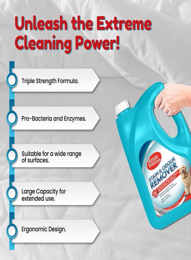 Simple Solution Dog Extreme Stain and Odour Remover,3X Cleaning Power,Eliminates Tough Set in Stains and Odors-4L - Image 3